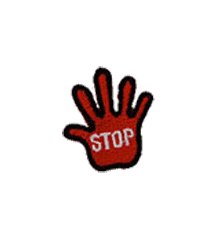 RED STOP HAND