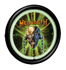 MEGADETH - NEON CLOCK